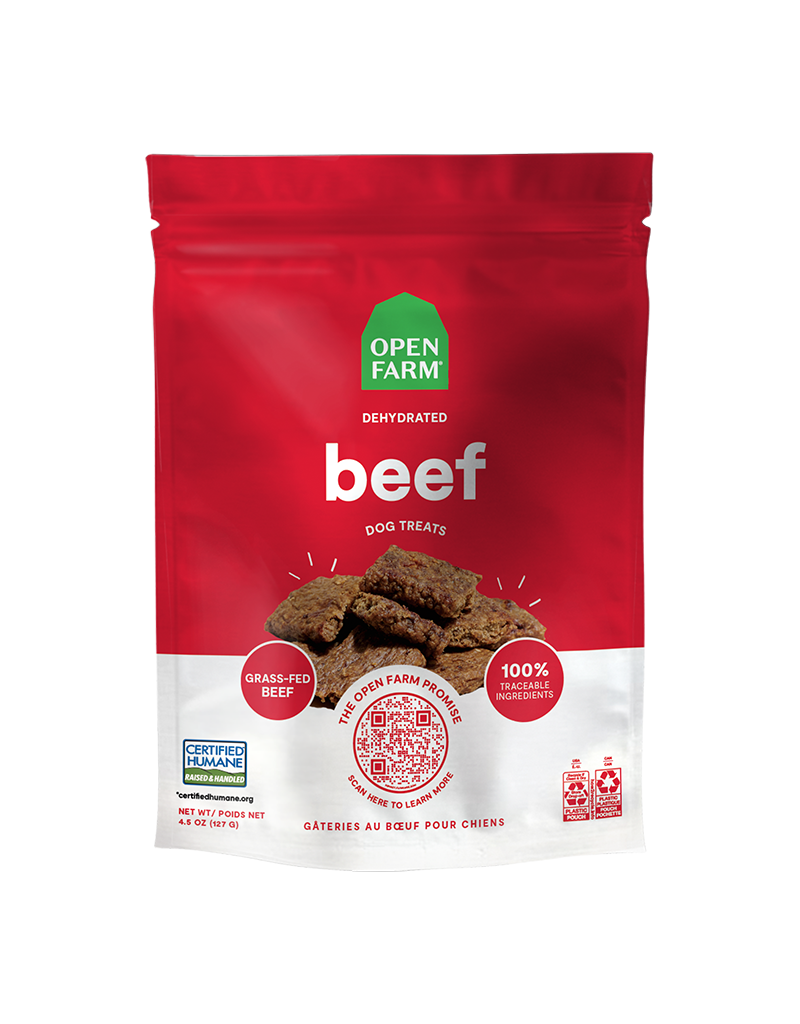 Open Farm Open Farm Dehydrated Beef Dog Treats  4.5 oz