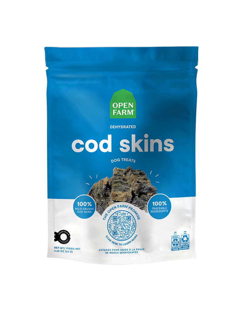 Open Farm Open Farm Dehydrated Cod Skin Dog Treats 2.25oz