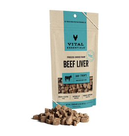 Vital Essentials VITAL ESSENTIALS DOG FREEZE-DRIED TREAT BEEF LIVER 2.1OZ