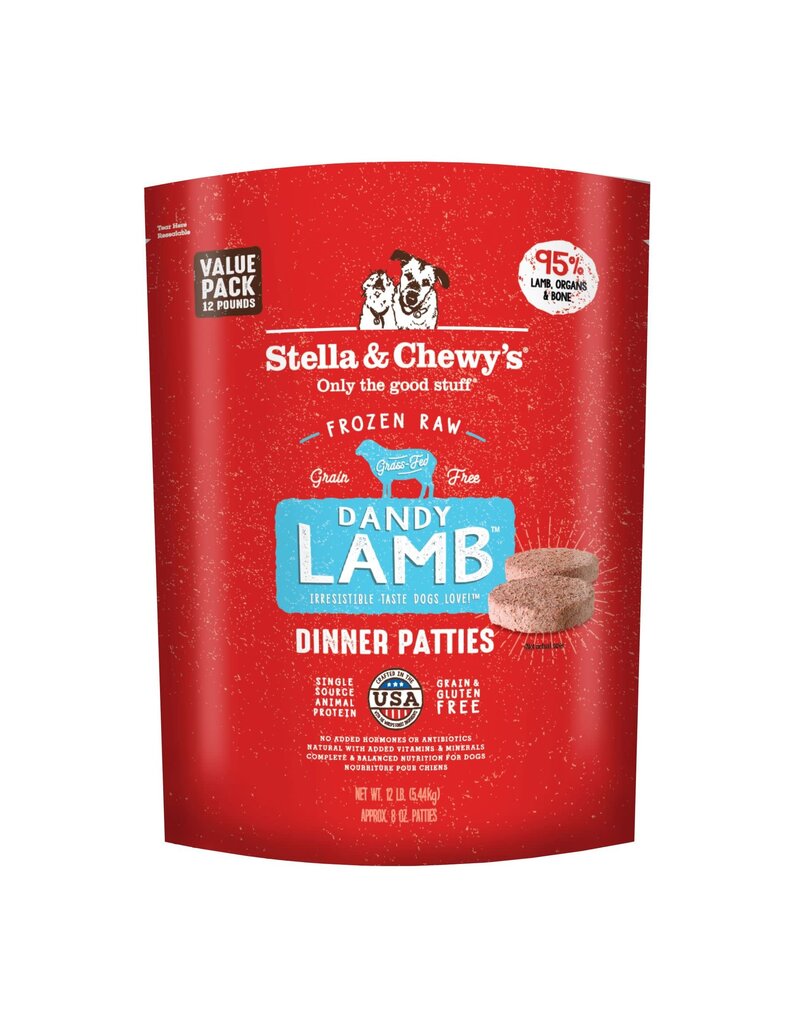 Stella & Chewy's Stella & Chewy's Frozen Raw Dandy Lamb Dinner Patties For Dogs 12LB