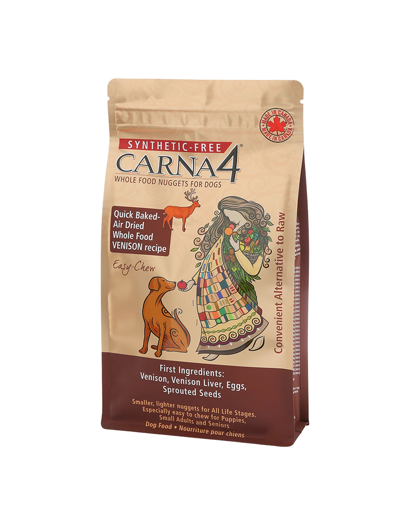 Carna4 Carna4 Easy Chew Venison & Venison Liver Dog Food 10LB