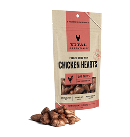 Vital Essentials Vital Essentials Freeze-Dried Chicken Hearts Dog Treats 1.9oz