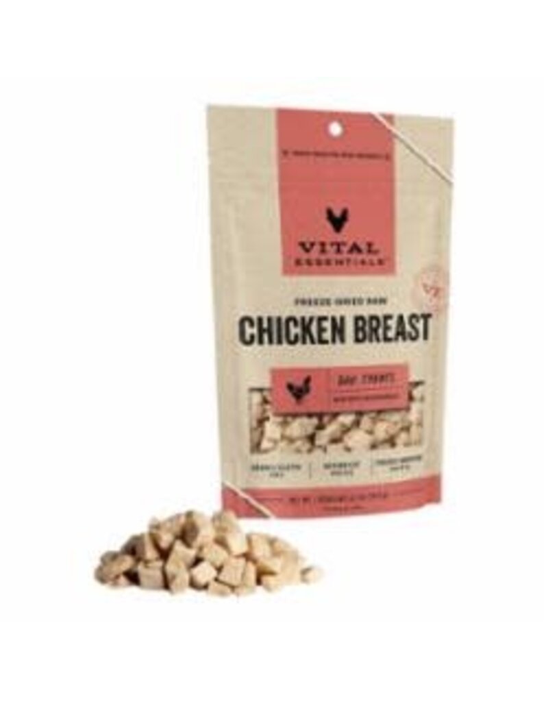 Vital Essentials VITAL ESSENTIALS DOG FREEZE-DRIED TREAT CHICKEN BREAST 2.1OZ