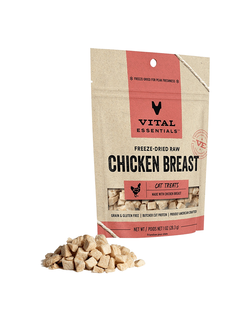 Vital Essentials Vital Essentials Freeze-Dried Chicken Breast Cat Treats 1oz