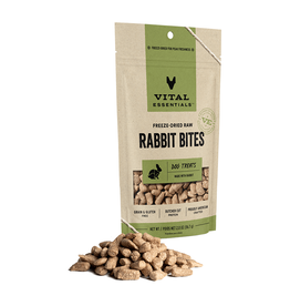 Vital Essentials Vital Essentials Freeze Dried Rabbit Bites Dogs Treats 2oz