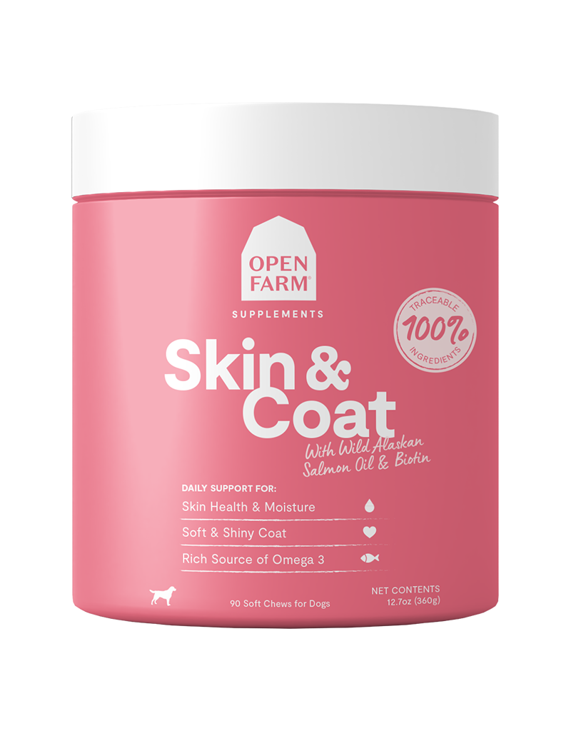 Open Farm Open Farm Skin & Coat Supplement For Dogs 90 Count