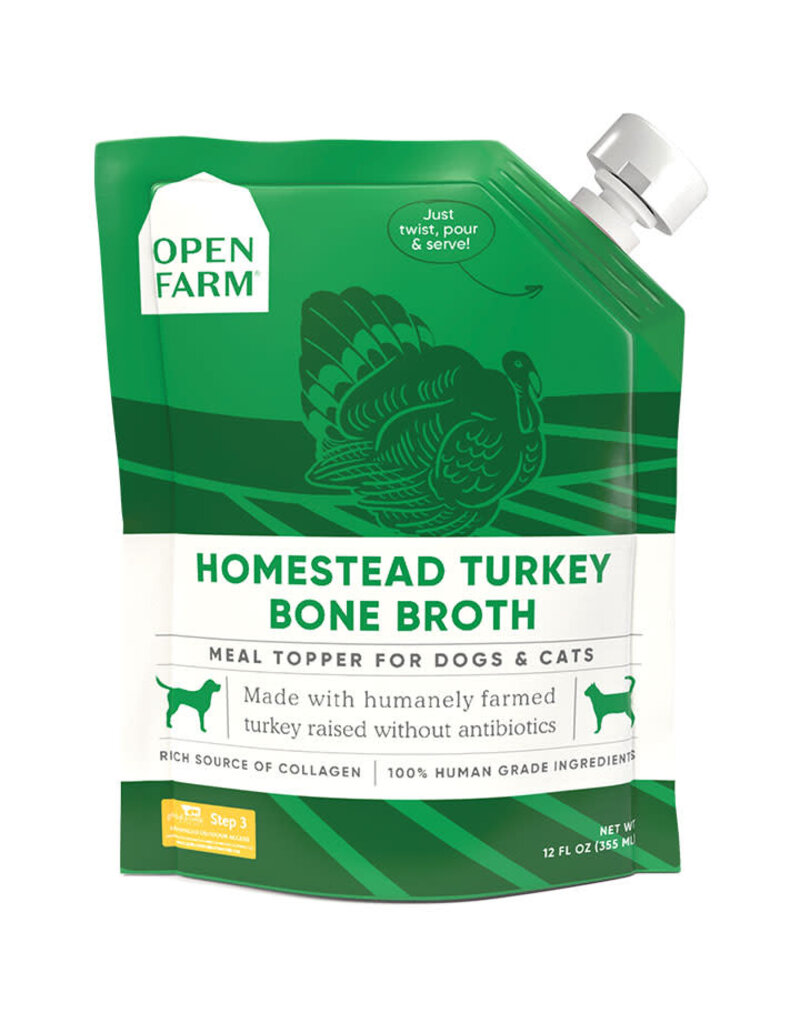 Open Farm Open Farm Homestead Turkey Bone Broth For Dogs 12oz