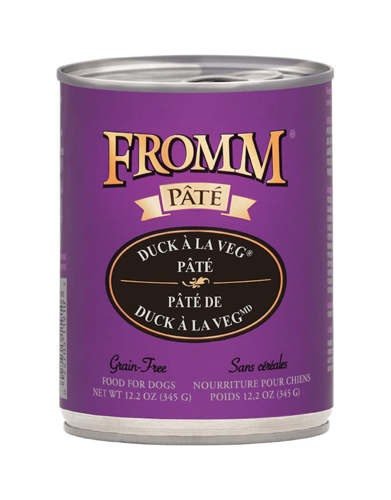 Fromm Fromm Family Grain Free Duck 'A La Veg Pate Canned Dog Food 12.2oz