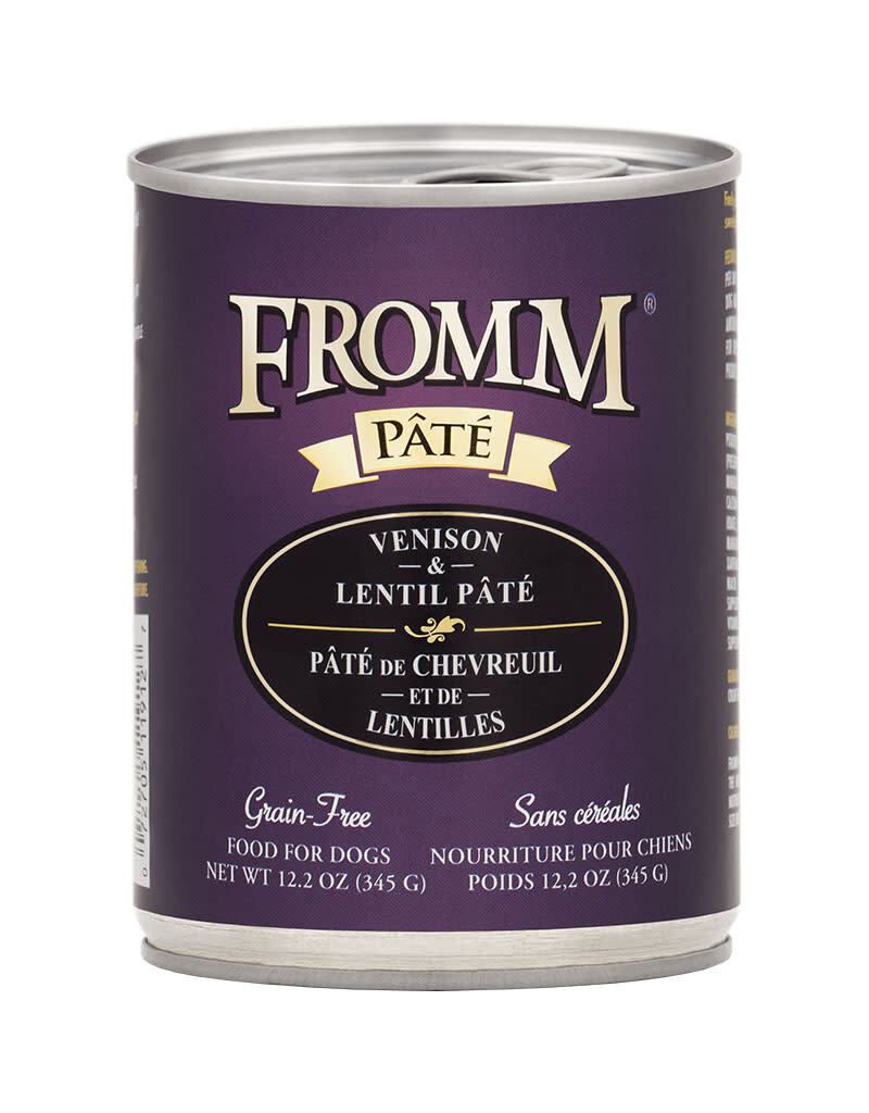 Fromm Fromm Family Grain Free Venison & Lentil Pate Canned Dog Food 12.2oz