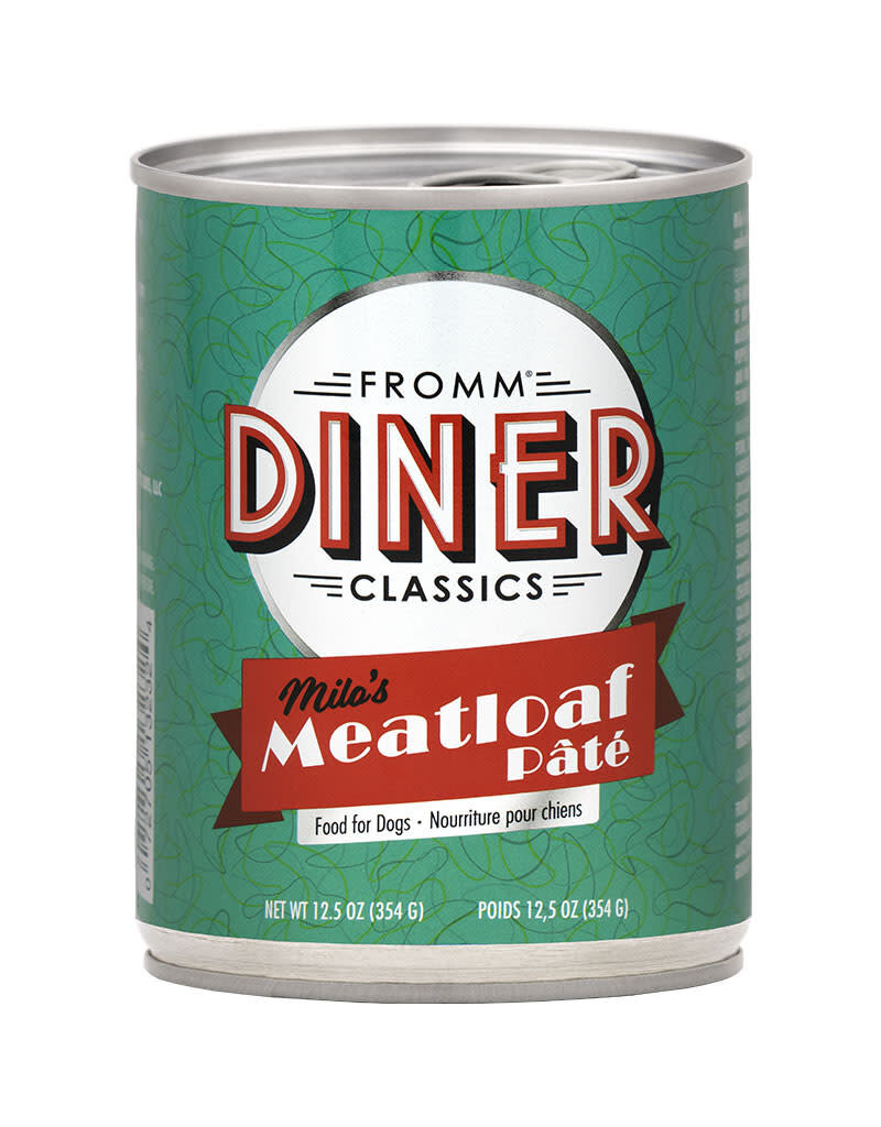 Fromm Fromm Family Diner Classics Milos Meatloaf Pate Canned Dog Food 12oz