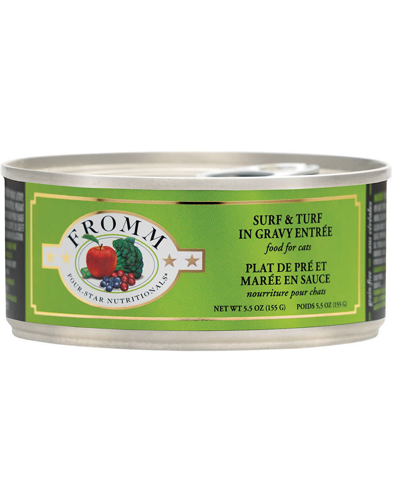 Fromm Fromm Family Four Star Grain Free Surf & Turf Gravy Entree Canned Cat Food 5.5oz