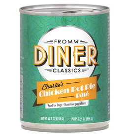 Fromm Fromm Family Diner Classics Charlie's Chicken Pot Pie Pate Canned Dog Food 12oz