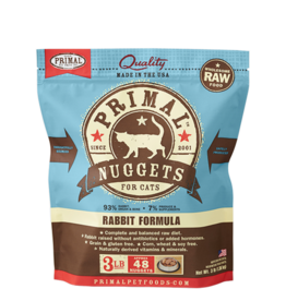 Primal Primal Raw Frozen Rabbit Nuggets Cat Food 3LB