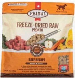 Primal Primal Freeze Dried Raw Pronto Beef Recipe Dog Food 25oz