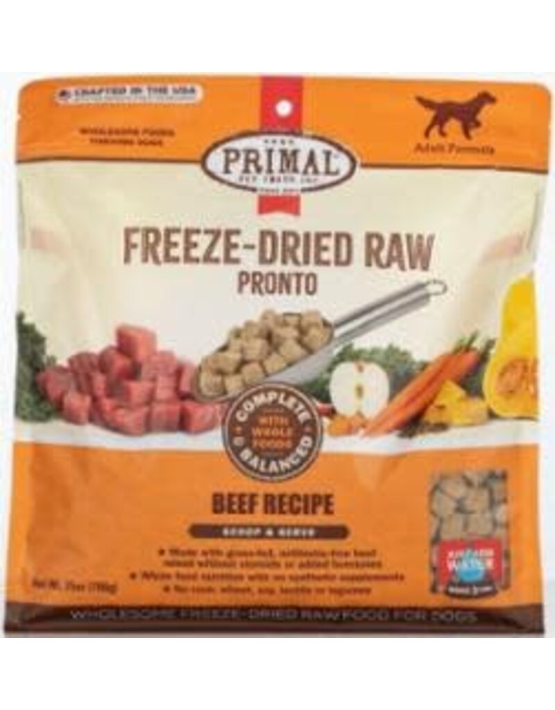 Primal Primal Freeze Dried Raw Pronto Beef Recipe Dog Food 25oz