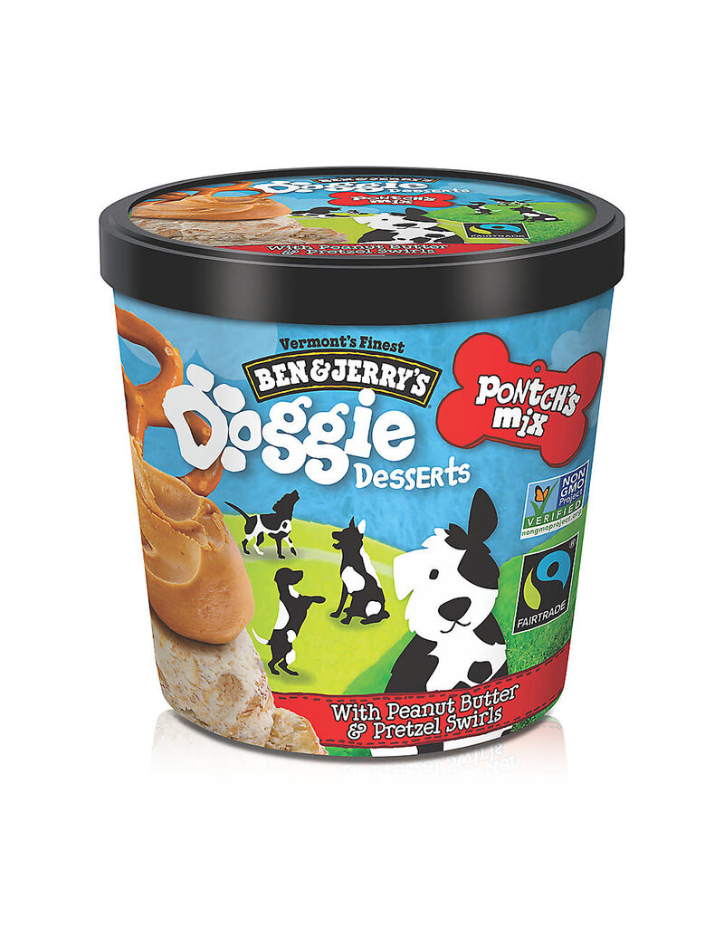 Ben & Jerry's Frozen Doggie Dessert Pontch's Mix Peanut Butter Pretzel 12 / 4 oz