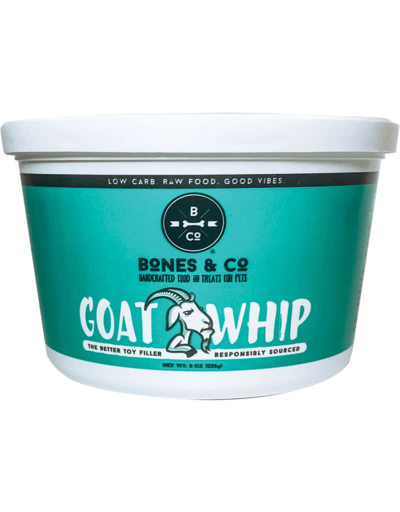 Bones & Co BONES & CO DOG CAT FROZEN GOAT WHIP 8OZ