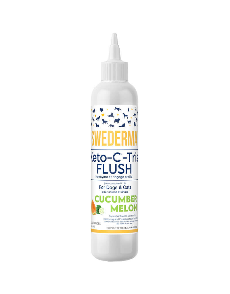 Swederma Keto-C Tris Flush Cucumber Melon Antiseptic for Dogs & Cats 12oz