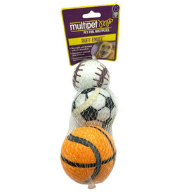 Multipet Multipet 3- Pack Tennis Ball Dog Toy