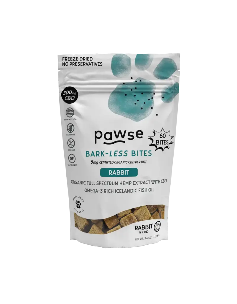 Pawse Bark-Less Bites - Rabbit - 3.6 oz