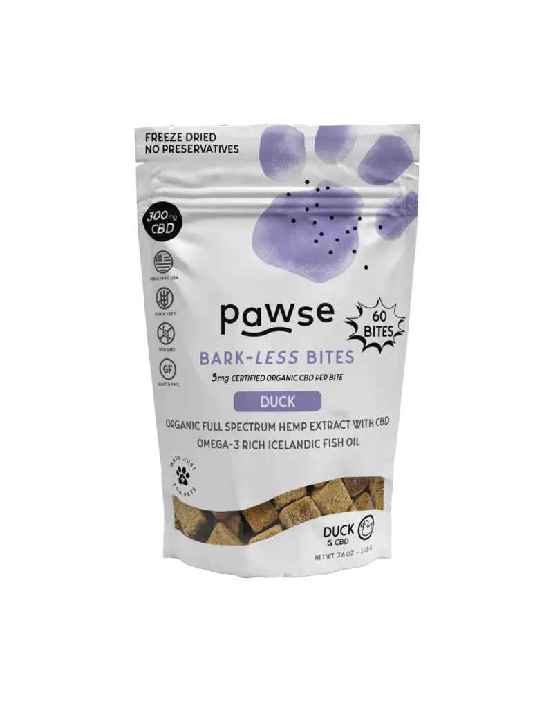 Pawe Bark - Less Bites -Duck - 3.6 oz