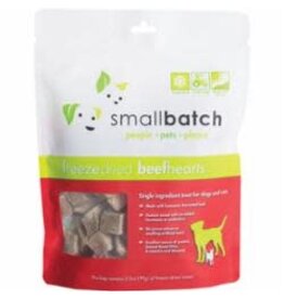 Small Batch SmallBatch Freeze Dried Raw Beef Heart Treats For Dogs & Cats 3.5oz
