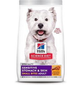 Hill's Science Hills Science Diet  Scensitive Stomach & Skin Small Bites Adult 15lbs (605052)