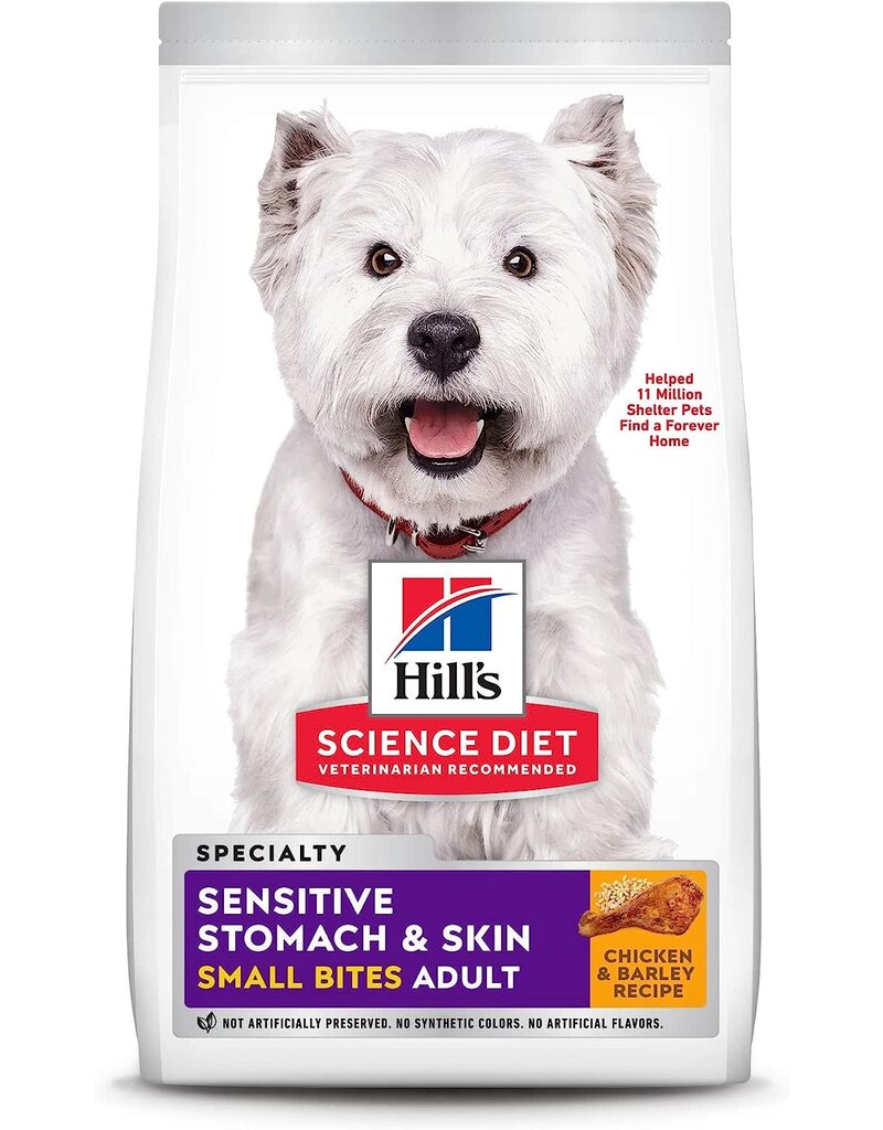 Hill's Science Hills Science Diet  Scensitive Stomach & Skin Small Bites Adult 15lbs (605052)
