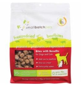 Small Batch SmallBatch Freeze-Dried Raw Beef Recipe Small Bites For Dogs & Cats 7oz