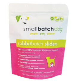 Small Batch SmallBatch Frozen Raw Rabbit Sliders For Dogs 3LB