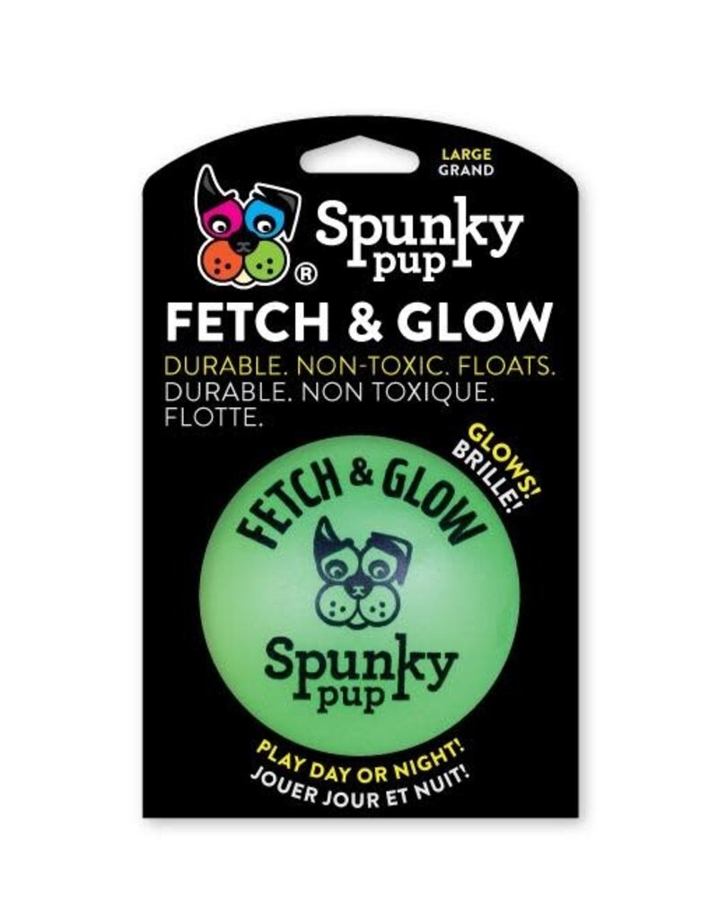 spunky Spunky Fetch & Glow Ball Large Dog Toy