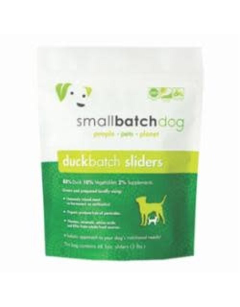 Small Batch SmallBatch Frozen Raw Duck Sliders For Dogs 3LB