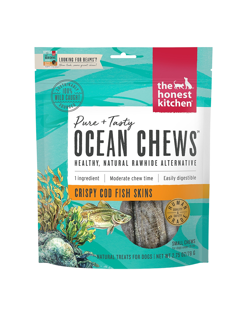 Honest Kitchen The Honest Kitchen Ocean Chews Crispy Cod Fish Skins 2.75oz