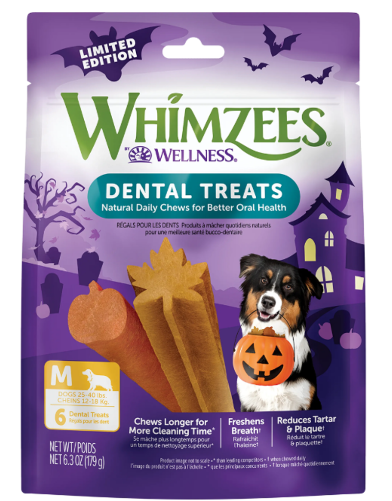 WHIMZEE Whimzees Fall Dental Chews For Dogs Medium 6.3oz (Seasonal)