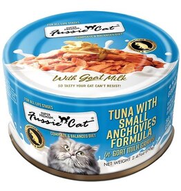 Fussie Cat Fussie Cat Tuna & Small Anchovies In Goat Milk Gravy Canned Cat Food 2.47oz