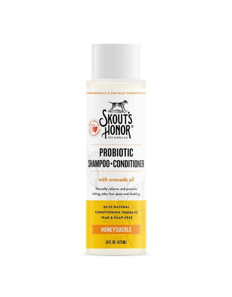 Skout's Honor Skout's Honor Probiotic Honeysuckle Shampoo & Conditioner For Dogs 16oz