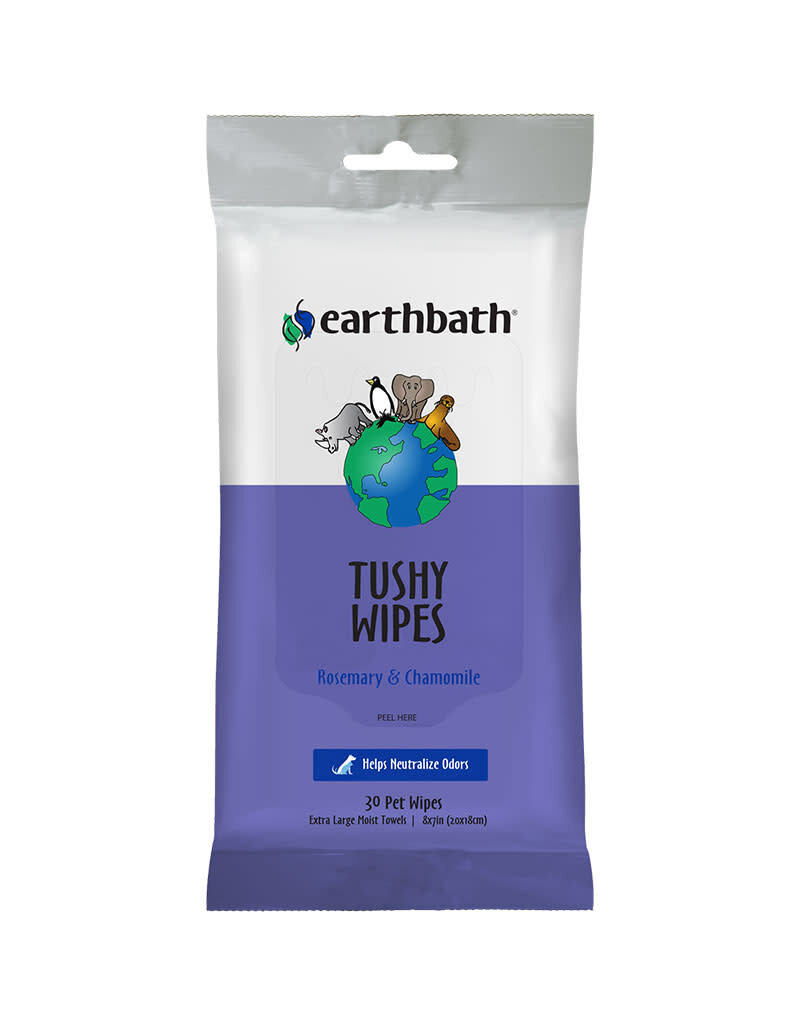 Earthbath Earthbath Tushy Wipes Rosemary & Chamomile 30 ct re-sealable pouch