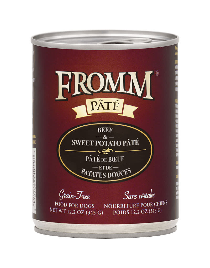 Fromm Fromm Family Grain Free Beef & Sweet Potato Pate Canned Dog Food 12.2oz