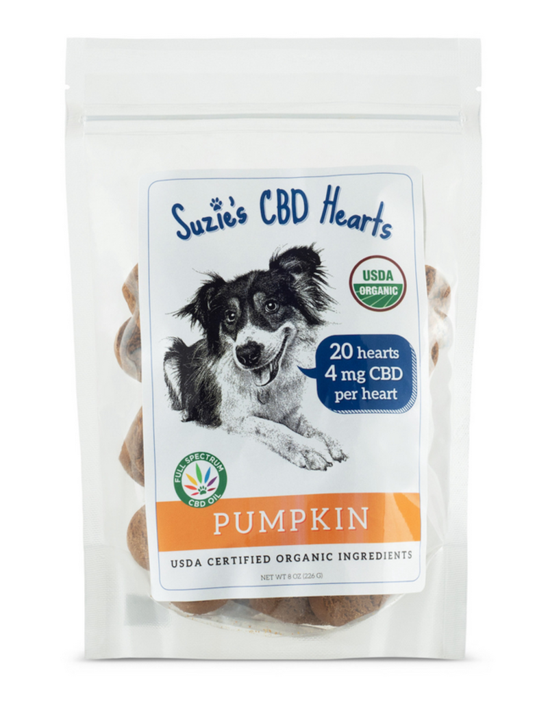 Suzie's CBD Suzie's CBD Treats Pumpkin 7 oz  Bag (20 Treats @ 4 mg CBD/treat)