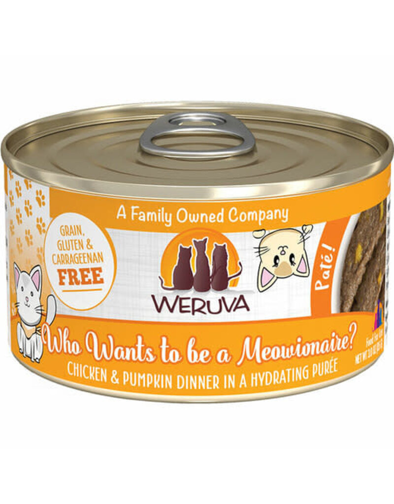 Weruva Weruva Grain Free Who Wants to Be a Meowionaire? (Chicken & Pumpkin) Canned Cat Food 3 oz