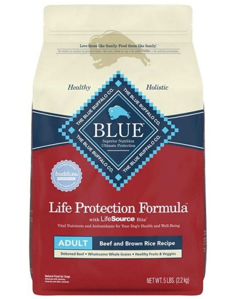 Blue Buffalo Blue Buffalo Life Protection dd 5lb/3 beef brown rice adult