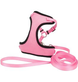 Coastal Pet Products Coastal Comfort Soft Adjustable Cat Harness with 6' Leash Pink