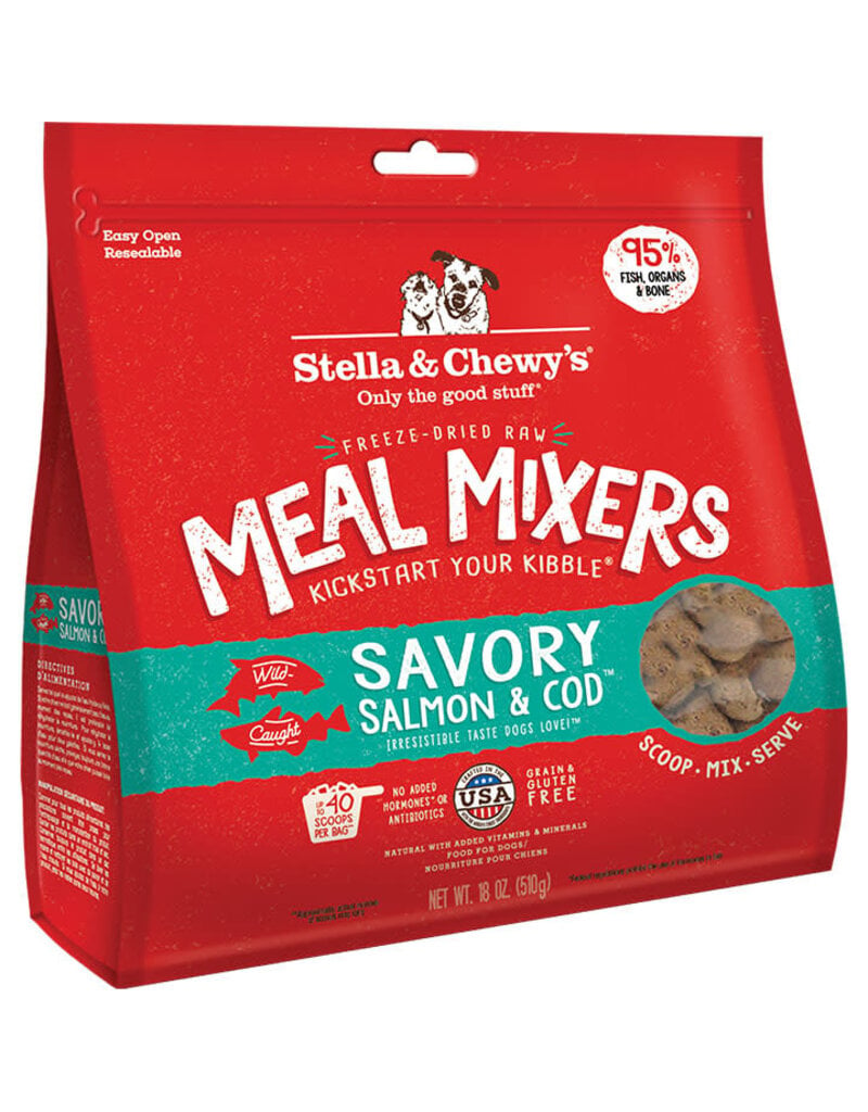 Stella & Chewy's Stella & Chewy's Savory Salmon & Cod Meal Mixers Freeze-Dried Raw Dog Food Topper 18 oz