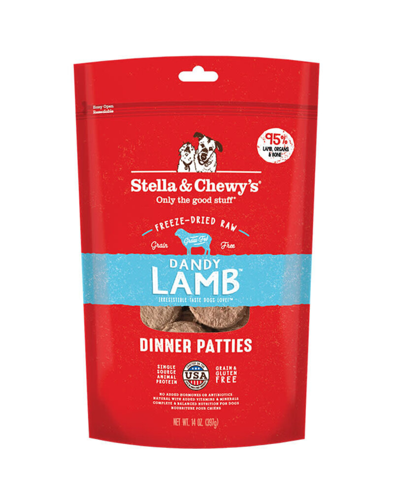 Stella & Chewy's Stella & Chewy's Dandy Lamb Dinner Patties Freeze-Dried Raw Dog Food 15 OZ