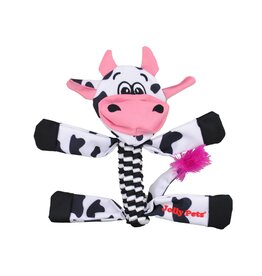 Jolly Jolly Pets Animal Flathead Cow Dog Toy Large