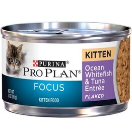 Purina Pro Plan Focus Ocean Whitefish & Tuna Entree Canned Kitten Food 3 oz