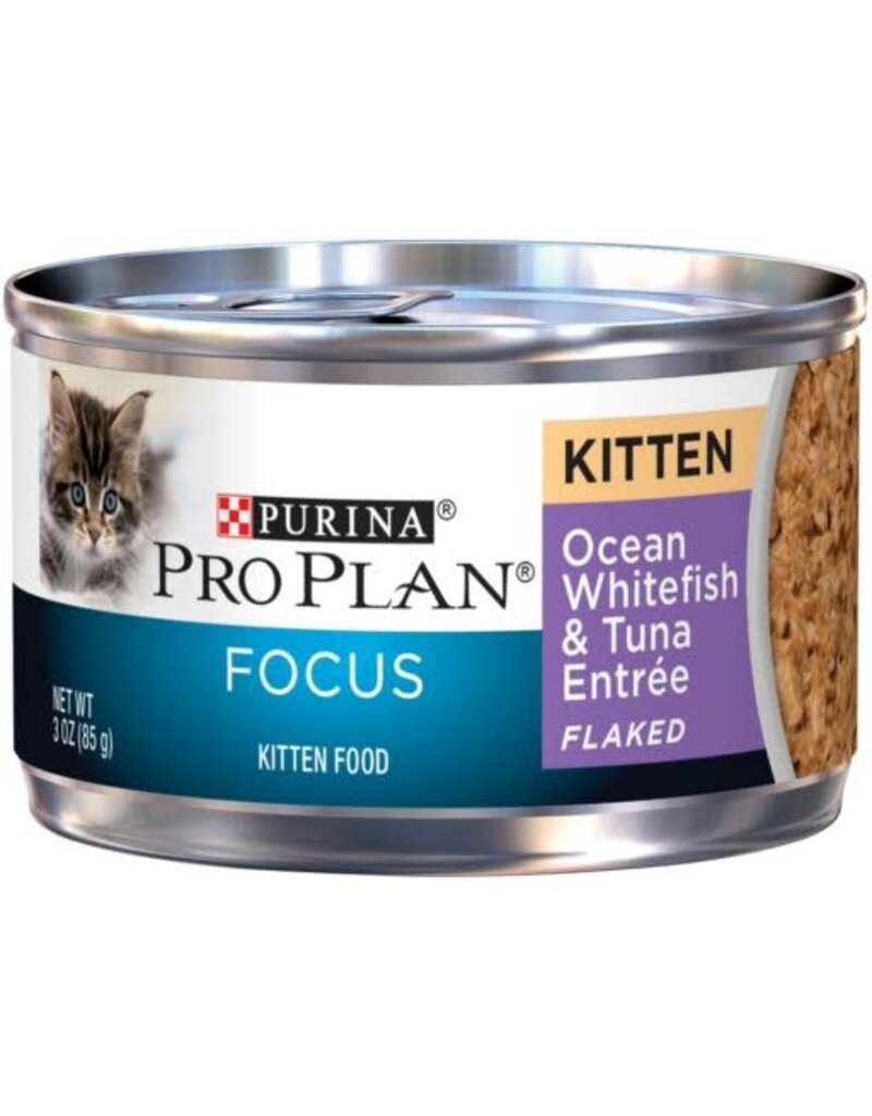 Purina Pro Plan Focus Ocean Whitefish & Tuna Entree Canned Kitten Food 3 oz