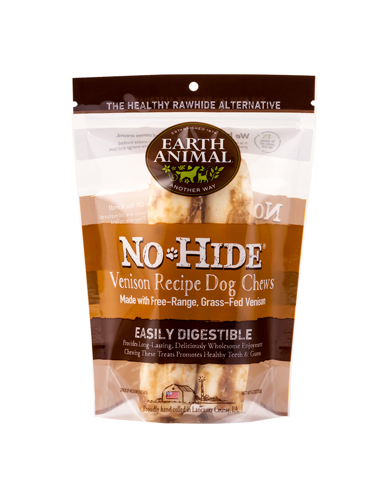 Earth Animal Earth Animal No-Hide Venison Rolls For Dogs 7" 2 Pack