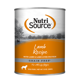 Nutrisource NutriSource Grain Free Lamb Recipe Canned Dog 13 oz