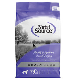 Nutrisource NutriSource Grain Free Turkey & Fish Small/Medium Breed Puppy Food 4LB